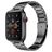 Mobigear Lissabon Edelstahl Apple Watch Armband Faltschließe - 42/41/40/38 mm - Space Grau