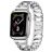 Mobigear Vienna Edelstahl Apple Watch Armband Faltschließe - 42/41/40/38 mm - Silber