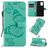 Mobigear Butterfly Samsung Galaxy S10 Lite Klapphülle Portemonnaie - Türkis