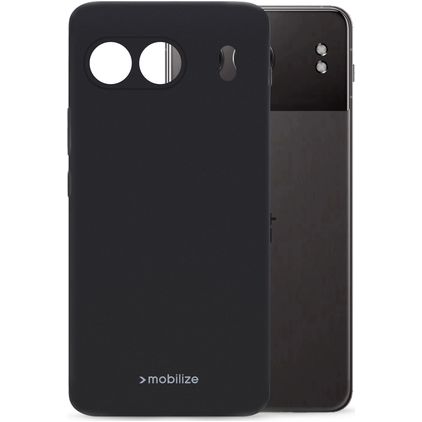 Mobilize Rubber Gelly OnePlus Nord 4 Hülle Flexibles TPU Backcover - Schwarz