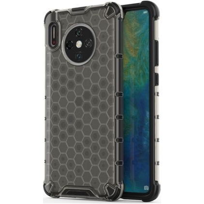 Mobigear Honeycomb Huawei Mate 30 Hülle Hardcase Backcover Stoßfest - Grau