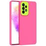 Mobigear Colors Samsung Galaxy A73 Hülle Flexibles TPU Backcover - Pink