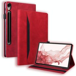 Mobigear Folio Samsung Galaxy Tab S10 Ultra Hülle Klapphülle - Rot