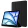Mobigear Tri-Fold Gel iPad Air 11 Zoll (2024) Hülle TPU,Kunstleder Klapphülle + Stifthalter - Schwarz