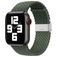 Mobigear Braided Nylon Apple Watch Armband Klappschließe - 42/41/40/38 mm - Olive