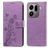 Mobigear Flowers OPPO Find X9 Pro Hülle Klapphülle Geldbörse - Lila
