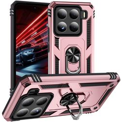 Mobigear Armor ring Xiaomi 15 Hülle Hardcase Backcover Stoßfest mit Ringhalter - Roségold