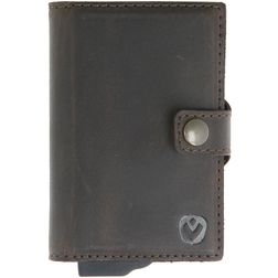 Valenta Card Case Plus Wallet Echtleder Kartenetui - 10 Karten - Braun