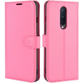 Mobigear Classic OnePlus 8 Hülle Klapphülle Geldbörse - Magenta