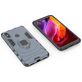 Mobigear Armor Ring Xiaomi Mi Max 3 Hülle Hardcase Backcover Stoßfest mit Ringhalter - Marineblau