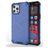 Mobigear Honeycomb iPhone 13 Mini Hülle Hardcase Backcover Stoßfest - Blau