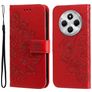 Mobigear Flowers Xiaomi Redmi 14C Hülle Klapphülle Geldbörse - Rot