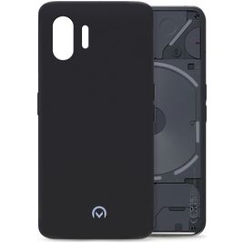 Mobilize Rubber Gelly Nothing Phone (2) Hülle Flexibles TPU Backcover - Matt Black