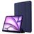 Mobigear Tri-Fold Gel iPad Air 13 Zoll (2024) Hülle TPU,Kunstleder Klapphülle + Stifthalter - Dunkelblau