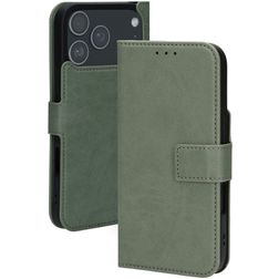 Mobiparts Classic Wallet iPhone 17 Pro Max MagSafe Hülle Klapphülle - Stone Green