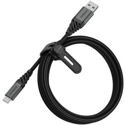 Otterbox Nylon Braided USB-A auf USB-C Kabel 2 Meter - Schwarz
