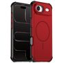 Mobigear Airbag Shockproof iPhone Air MagSafe Hülle Hardcase Backcover Stoßfest - Rot