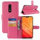 Mobigear Classic OnePlus 6 Hülle Klapphülle Geldbörse - Magenta