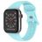 Mobigear Sport Dual Silikon Apple Watch Armband Drückerschließe - 49/46/45/44 mm - Babyblau