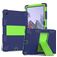 Mobigear ShieldStand Samsung Galaxy Tab A8 10.5 (2021) Hülle Kunststoff,Silikon Backcover + Ständer - Blau / Grün
