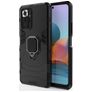 Mobigear Armor Ring Xiaomi Redmi Note 10 Pro Hülle Hardcase Backcover Stoßfest mit Ringhalter - Schwarz