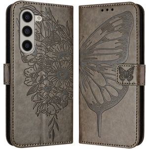 Mobigear Butterfly Samsung Galaxy Z Fold 6 Hülle Klapphülle Geldbörse - Grau