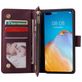 Mobigear Zipper Huawei P40 Hülle Klapphülle Geldbörse - Rot