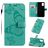Mobigear Butterfly Samsung Galaxy A71 Klapphülle Portemonnaie - Türkis