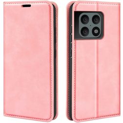 Mobigear Retro Slim OnePlus 10 Pro Hülle Klapphülle Geldbörse - Pink