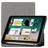 Mobigear Tri-Fold Gel iPad 6 (2018) Hülle TPU,Kunstleder Klapphülle + Stifthalter - Grau