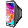 Mobiparts Comfort Fit Handyhalterung Joggen Samsung Galaxy A70 Sporthülle Neopren Sportarmband - Schwarz