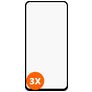 Mobigear Premium Motorola Moto G Pro Panzerglas Gehärtetes Glas Displayschutz - Hüllenfreundlich - Schwarz (3er Pack)