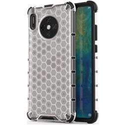 Mobigear Honeycomb Huawei Mate 30 Hülle Hardcase Backcover Stoßfest - Weiß