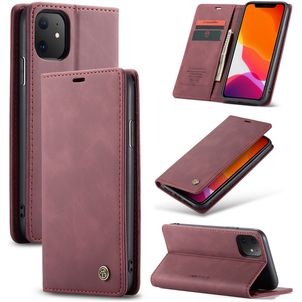 Caseme 013 iPhone 11 Hülle Klapphülle Geldbörse - Rot