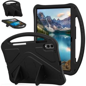Mobigear AeroArmor Samsung Galaxy Tab S11 Ultra EVA-Schaumstoff Backcover + Stylus-Halter + Ständer - Schwarz