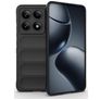 Mobigear Bumpy Xiaomi 14T Pro Hülle Flexibles TPU Backcover - Schwarz