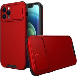 Mobigear Cam Slide iPhone 14 Plus Hülle Hardcase Backcover mit Kamera Slider - Rot Mobigear Cam Slide iPhone 14 Plus Hülle Hardcase Backcover mit Kamera Slider - Rot