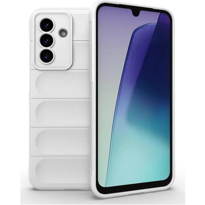 Mobigear Bumpy Samsung Galaxy A17 Hülle Flexibles TPU Backcover - Weiß