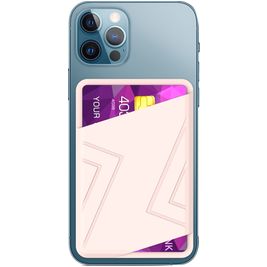 Mobigear Wallet Pouch Silikon Kartenetui - 2 Karten - MagSafe Kompatibel - Pink