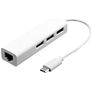 Mobigear USB-C auf Ethernet / USB-A Hub - Weiß