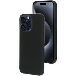 Mobiparts iPhone 15 Pro Max Silikon Hülle Backcover - Schwarz