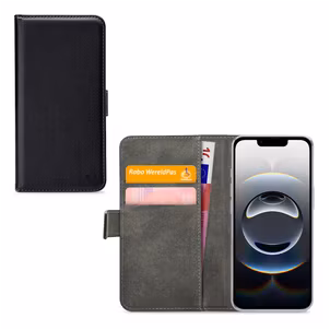 Mobilize Classic Gelly iPhone 16e Hülle Klapphülle Geldbörse - Schwarz