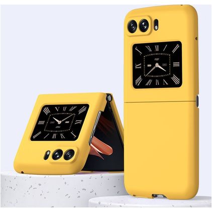 Mobigear Colors Motorola Razr (2022) Hülle Hardcase Backcover - Gelb