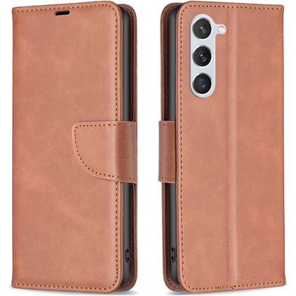 Mobigear Excellent Samsung Galaxy S24 Hülle Klapphülle Geldbörse - Braun