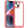 Mobigear Crystal iPhone 15 Plus Hülle Hardcase Backcover - Transparent / Rot