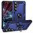 Mobigear Armor ring Samsung Galaxy S25 FE Hülle Hardcase Backcover Stoßfest mit Ringhalter - Blau