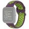 Mobigear Sport Plus Buckle Silikon Fitbit Versa 2 Armband Dornschließe - Grün / Lila