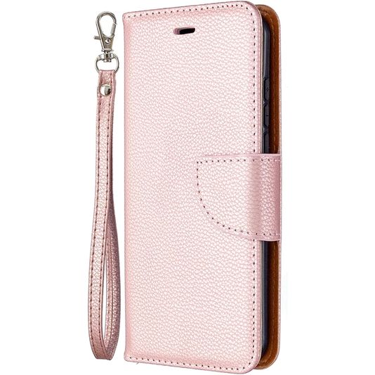 Mobigear Litchi Wallet Book Case Rose Gold Nokia 1.3