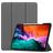 Mobigear Tri-Fold Gel iPad Pro 12.9 Zoll (2022) Hülle TPU,Kunstleder Klapphülle + Stifthalter - Grau
