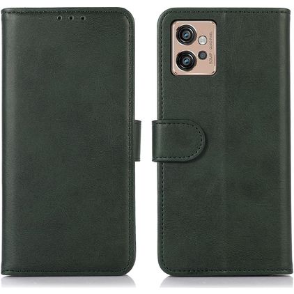 Mobigear Wallet Motorola Moto G32 Klapphülle Portemonnaie - Grün